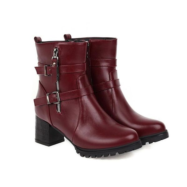 boots ochanmeb thick block high heels women punk metal zipper buckle strap size 33-43 woman fall winter booties black red shoes
boots ochanmeb thick block high heels women punk metal zipper buckle strap size 33-43 woman fall winter booties black red shoes