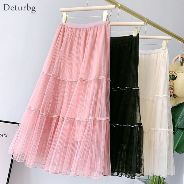 casual dresses women's elegant rhinestone mesh tiered skirt with liner korean high waist pleated tulle a-line midi skirts 2021 spr, Black;gray
casual dresses women's elegant rhinestone mesh tiered skirt with liner korean high waist pleated tulle a-line midi skirts 2021 spr, Black;gray