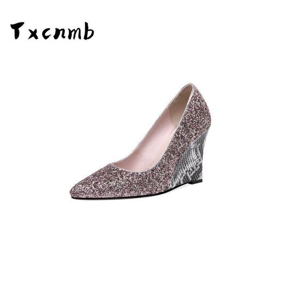 dress shoes classics wedding lady pumps shallow party slip-on wedges high heels pointed toe quality women, Black
dress shoes classics wedding lady pumps shallow party slip-on wedges high heels pointed toe quality women, Black