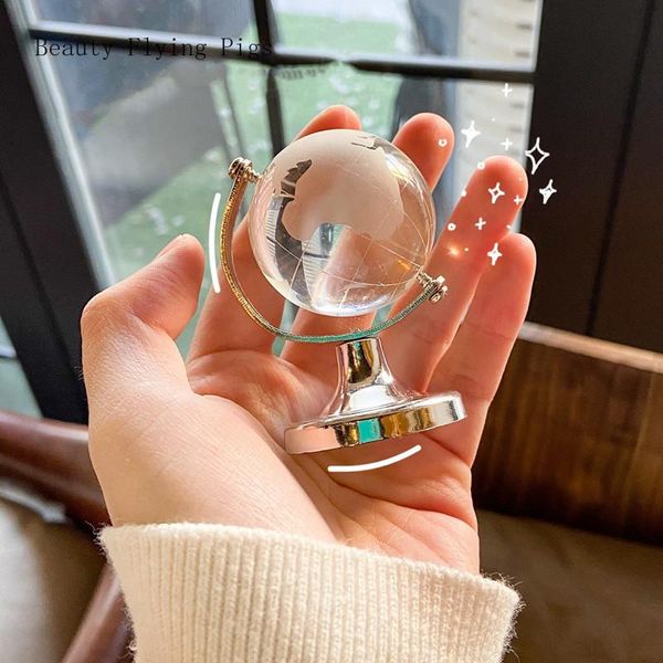 decorative objects & figurines modern mini crystal globe model small ornaments transparent deskdecor study office desk decorations year'
decorative objects & figurines modern mini crystal globe model small ornaments transparent deskdecor study office desk decorations year'