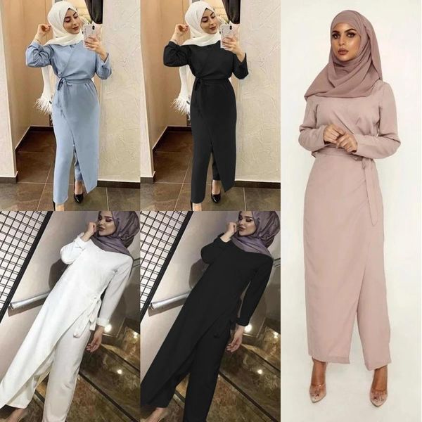fashion ladies elegant long-sleeved jumpsuit casual solid color waistband long dress commuter clothing women's jumpsuits & rompers, Black;white
fashion ladies elegant long-sleeved jumpsuit casual solid color waistband long dress commuter clothing women's jumpsuits & rompers, Black;white