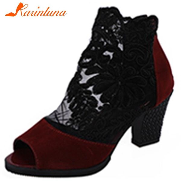 dress shoes karin female 2021 fashion classic sandals open toe blcok heels zipper brand women flock lace, Black
dress shoes karin female 2021 fashion classic sandals open toe blcok heels zipper brand women flock lace, Black