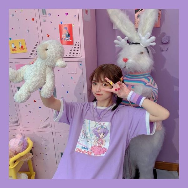 harajuku japan style oversize t shirt schoolgirl kawaii cartoon graphic tees shirts women summer loose t-shirt women's, White
harajuku japan style oversize t shirt schoolgirl kawaii cartoon graphic tees shirts women summer loose t-shirt women's, White