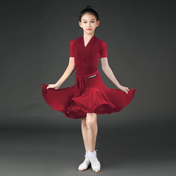 stage wear 2021 kids latin dance dress h6106 girls professional ballroom dancing rumba samba competition and skirts sets, Black;red
stage wear 2021 kids latin dance dress h6106 girls professional ballroom dancing rumba samba competition and skirts sets, Black;red