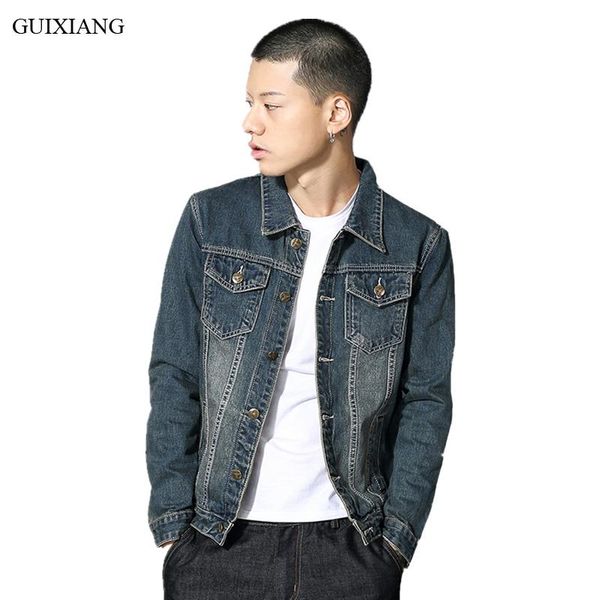 men's jackets arrival autumn style men plus denim jeans fashion casual single breasted solid pockets leisure coat dress m-7xl, Black;brown
men's jackets arrival autumn style men plus denim jeans fashion casual single breasted solid pockets leisure coat dress m-7xl, Black;brown