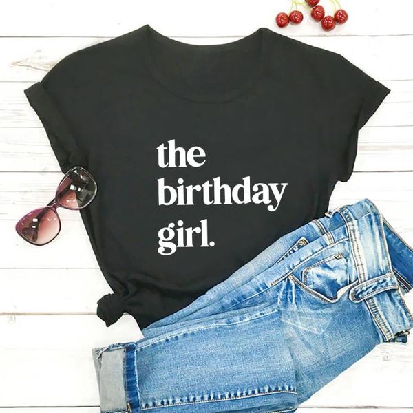women's t-shirt the birthday girl letters tshirt woman cotton o-neck tee shirt female casual short sleeve t women loose streetwear, White
women's t-shirt the birthday girl letters tshirt woman cotton o-neck tee shirt female casual short sleeve t women loose streetwear, White