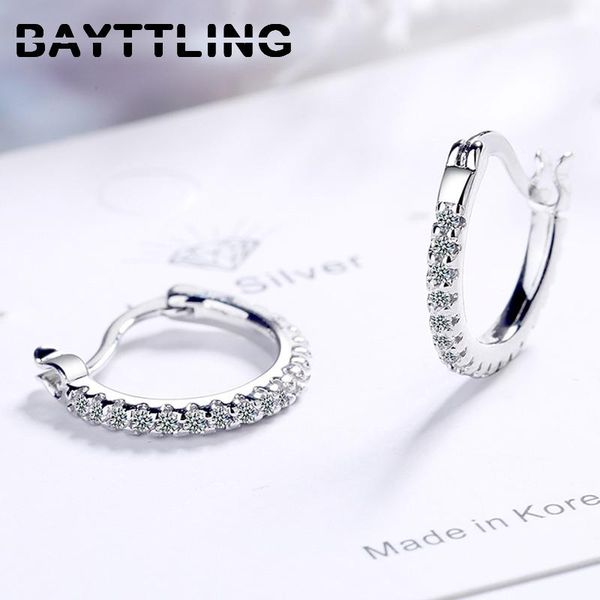 hoop & huggie bayttling 925 sterling silver 14mm zircon circle earring for women fashion jewelry gift wedding party engagement, Golden;silver
hoop & huggie bayttling 925 sterling silver 14mm zircon circle earring for women fashion jewelry gift wedding party engagement, Golden;silver