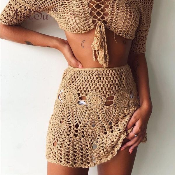 skirts 2021 holiday beach style knit crochet hollow out mini skirt faldas women high waist summer black white red
skirts 2021 holiday beach style knit crochet hollow out mini skirt faldas women high waist summer black white red
