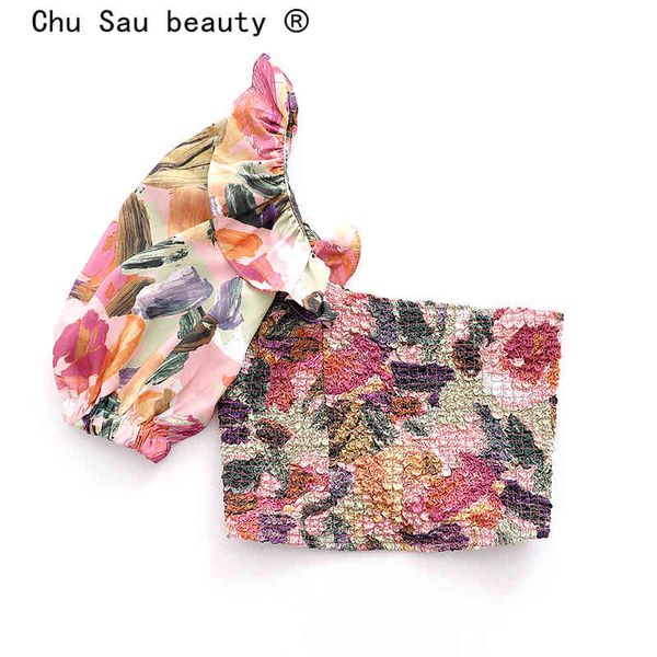 fashion women summer two-piece sets chic print one shoulder crop +ruffles mini skirts pants ladies suit 210508, White
fashion women summer two-piece sets chic print one shoulder crop +ruffles mini skirts pants ladies suit 210508, White