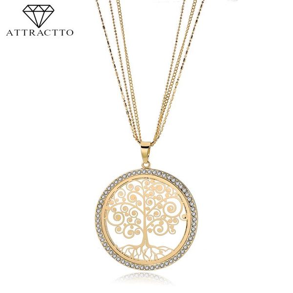 pendant necklaces attractto gold round tree of life statement necklace pendants charms for women stainless steel silver jewelry sne180007
pendant necklaces attractto gold round tree of life statement necklace pendants charms for women stainless steel silver jewelry sne180007