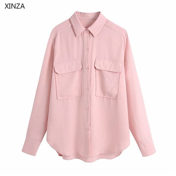 women's blouses & shirts women vintage pink shirt long sleeve asymmetric office lady woman fashion flap patch pockets button up s, White
women's blouses & shirts women vintage pink shirt long sleeve asymmetric office lady woman fashion flap patch pockets button up s, White