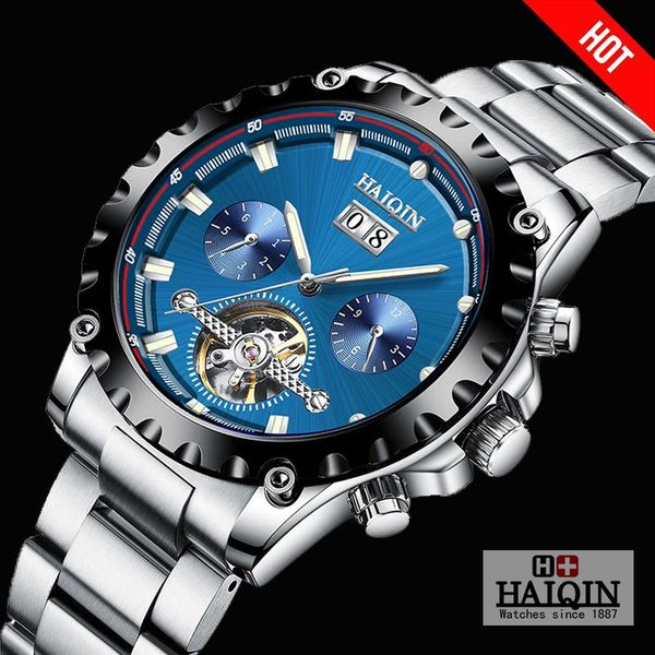 wristwatches haiqin watches mens 2021 men mechanical automatic sport watch for military tourbillon clock, Slivery;brown
wristwatches haiqin watches mens 2021 men mechanical automatic sport watch for military tourbillon clock, Slivery;brown