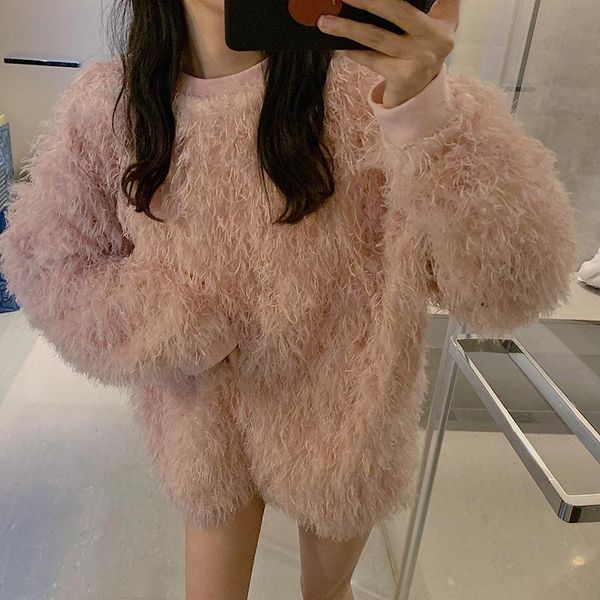 women's sweaters pullover pink sweater autumn western style youthful-looking minority fashion chic tassel lantern sleeve round neck, White;black
women's sweaters pullover pink sweater autumn western style youthful-looking minority fashion chic tassel lantern sleeve round neck, White;black