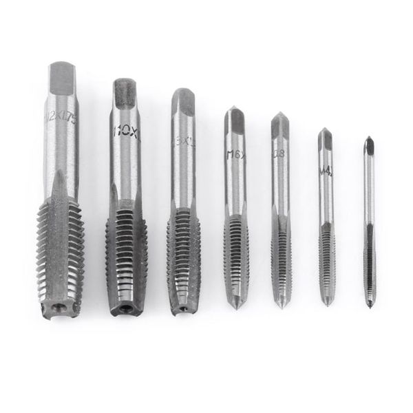 professional hand tool sets 7pcs/lot steel metric thread tap tapping spiral point straight fluted screw taps drill set m3-m12
professional hand tool sets 7pcs/lot steel metric thread tap tapping spiral point straight fluted screw taps drill set m3-m12