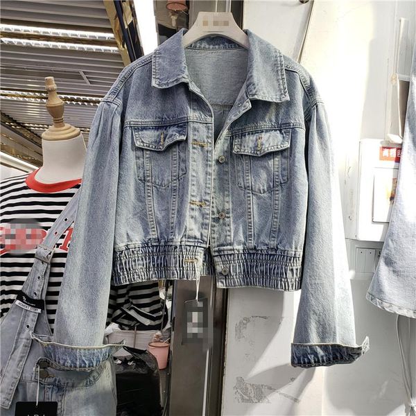 women's jackets ins fashion denim jacket for women 2021 high waist short elastic jeans coats ladies outwears, Black;brown
women's jackets ins fashion denim jacket for women 2021 high waist short elastic jeans coats ladies outwears, Black;brown