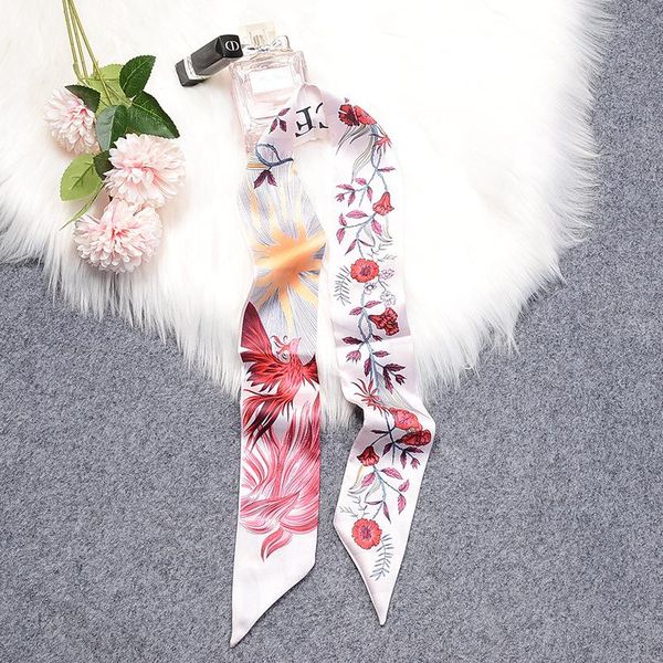scarves summer phoenix flower pattern luxury silk scarf 2021 brand thin bag fashion ladies hair band long shawl ml27, Blue;gray
scarves summer phoenix flower pattern luxury silk scarf 2021 brand thin bag fashion ladies hair band long shawl ml27, Blue;gray