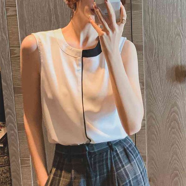 womens summer o collar splicing patchwork casual off shoulder short tank shirt beach vest camisole 210507, White
womens summer o collar splicing patchwork casual off shoulder short tank shirt beach vest camisole 210507, White
