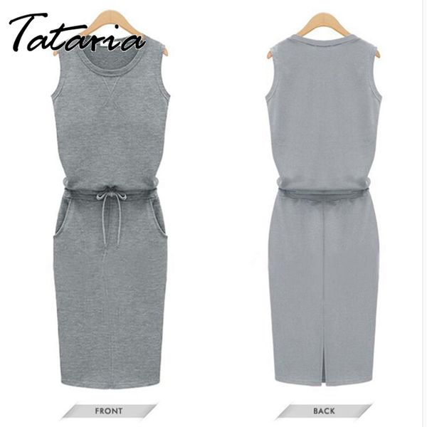 fashion women dress causal sleeveless pockets pencil summer solid drawstring waist beach party sundress 210514, Black;gray
fashion women dress causal sleeveless pockets pencil summer solid drawstring waist beach party sundress 210514, Black;gray