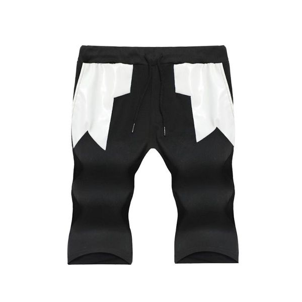 men shorts casual male knee length mens summer short pants men's, White;black 
men shorts casual male knee length mens summer short pants men's, White;black