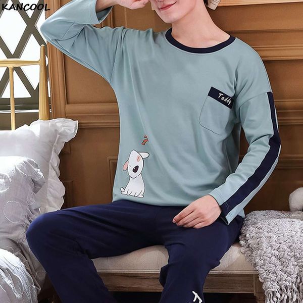 cato long mouw kancool pyjamas set for men nice green cartoon men's night clothes restore warm casual home clothing broek pajamas, Black;brown
cato long mouw kancool pyjamas set for men nice green cartoon men's night clothes restore warm casual home clothing broek pajamas, Black;brown