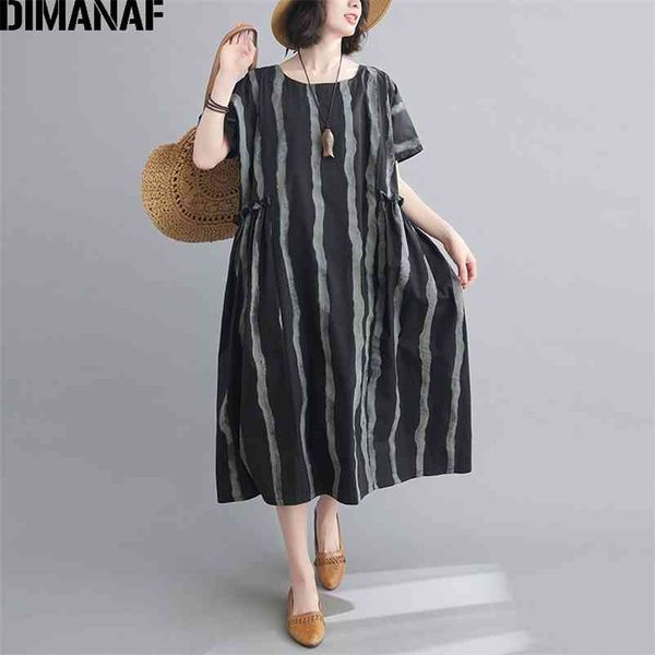 plus size summer dress women vestidos sundress vintage striped print long oversize cotton loose casual clothing 210531, Black;gray
plus size summer dress women vestidos sundress vintage striped print long oversize cotton loose casual clothing 210531, Black;gray