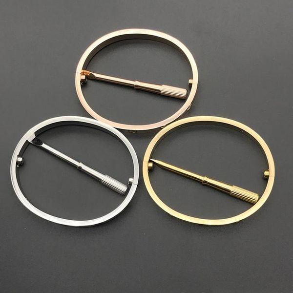 5th genaration brand titanium steel screw bracelet bangle silver rose gold bracelets with diamond couple jewelry gift, Black
5th genaration brand titanium steel screw bracelet bangle silver rose gold bracelets with diamond couple jewelry gift, Black