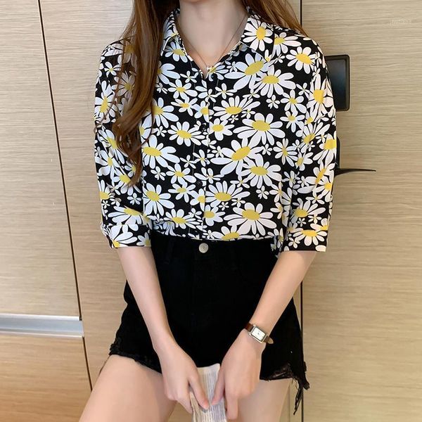 women's blouses & shirts modis femme womens fashion 2021 summer white black sunflower shirt women short sleeve korean blouse woman rou
women's blouses & shirts modis femme womens fashion 2021 summer white black sunflower shirt women short sleeve korean blouse woman rou