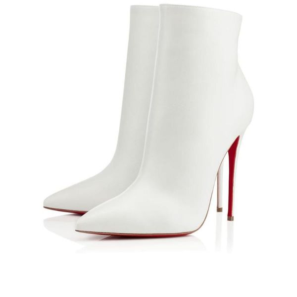 boots red bottom high heels patent leather women party wedding triple spikes pointed toes pumps dress shoes with box 04, Black
boots red bottom high heels patent leather women party wedding triple spikes pointed toes pumps dress shoes with box 04, Black