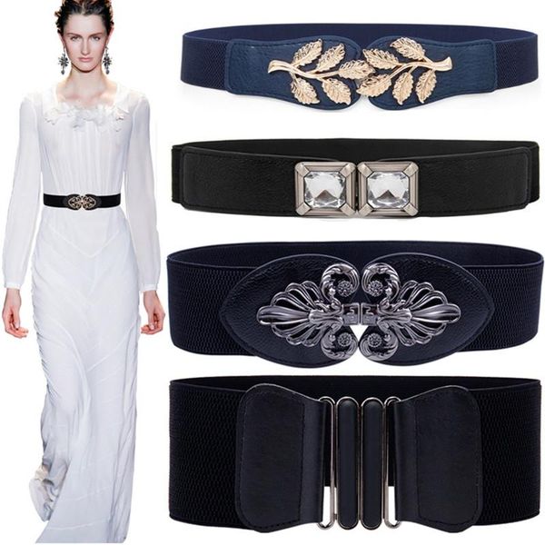 belts stretch wide waist fashion gold large buckle belt girdle female body sculpting cummerbund elastic solid women, Black;brown
belts stretch wide waist fashion gold large buckle belt girdle female body sculpting cummerbund elastic solid women, Black;brown