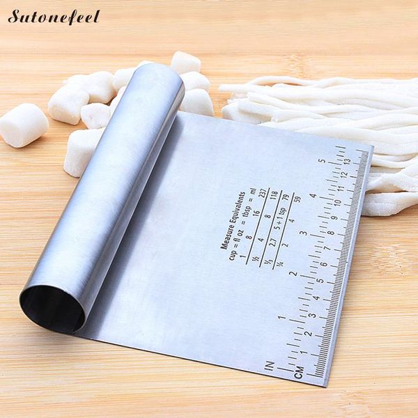 dough pastry cutter pizza scraper with scale measuring guide bread slicer kitchen baking utensils tool & tools
dough pastry cutter pizza scraper with scale measuring guide bread slicer kitchen baking utensils tool & tools
