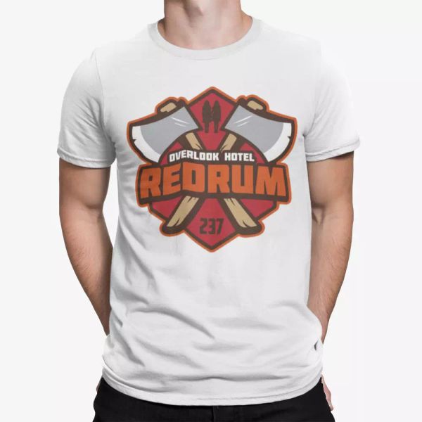 Shining T-shirt Redrum Murder horror Halloween retro movie Overlook Hotel 237, White;black
Shining T-shirt Redrum Murder horror Halloween retro movie Overlook Hotel 237, White;black