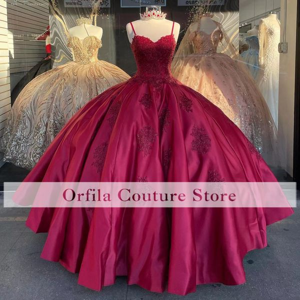 burgundy quinceanera dresses sweet 16 princess spaghetti straps lace sequins pageant ball gown for girls vestidos de 15 anos, Blue;red
burgundy quinceanera dresses sweet 16 princess spaghetti straps lace sequins pageant ball gown for girls vestidos de 15 anos, Blue;red
