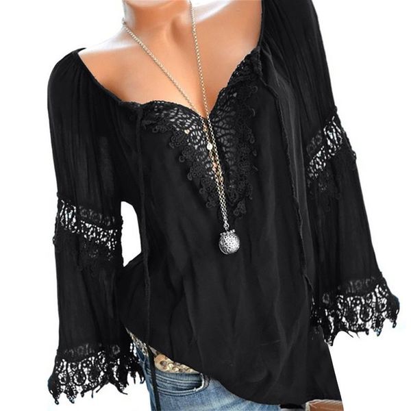 women's blouses & shirts women cotton linen blouse lace off shoulder frenulum long sleeves womens and v-neck black loose, White
women's blouses & shirts women cotton linen blouse lace off shoulder frenulum long sleeves womens and v-neck black loose, White