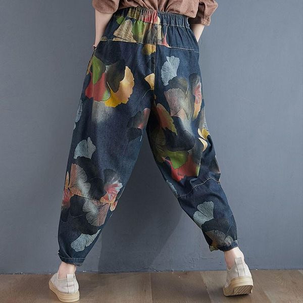 women's jeans women high waist arrival 2021 autumn streetwear vintage floral print loose female casual denim harem pants, Blue
women's jeans women high waist arrival 2021 autumn streetwear vintage floral print loose female casual denim harem pants, Blue