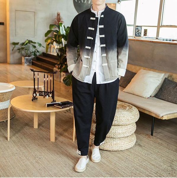 men's jackets japnese gradient color man jacket plus size men casual long sleeve coats tang clothes 2021 autumn male, Black;brown
men's jackets japnese gradient color man jacket plus size men casual long sleeve coats tang clothes 2021 autumn male, Black;brown