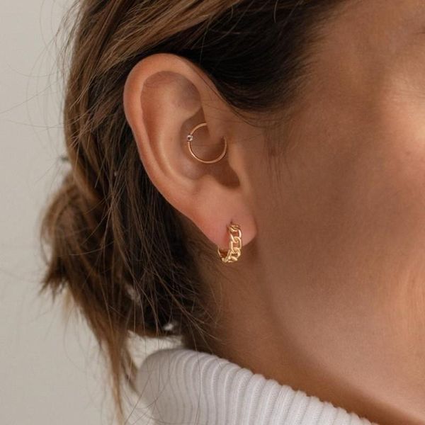 hoop & huggie 925 sterling silver earrings for women personality french daily jewelry, Golden;silver
hoop & huggie 925 sterling silver earrings for women personality french daily jewelry, Golden;silver