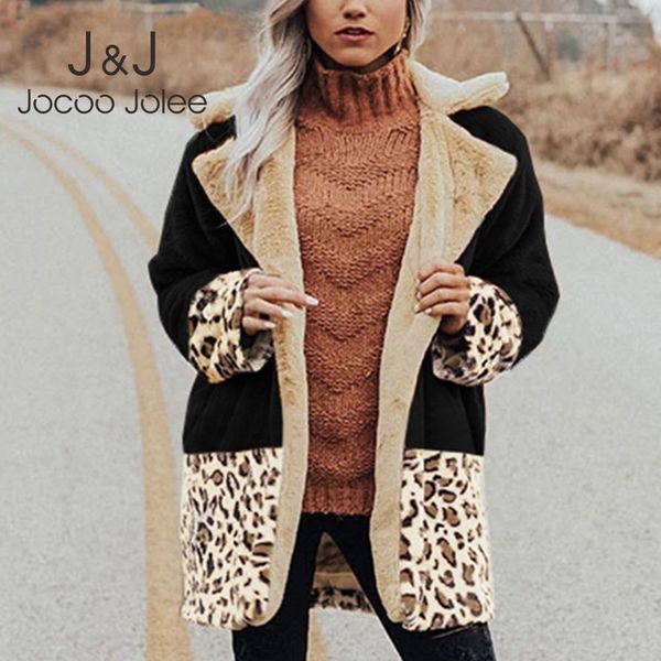 winter plush jacket women vintage leopard print hit color faux fur coats elegant loose cardigan overcoat warm thick outwear 210518, Black
winter plush jacket women vintage leopard print hit color faux fur coats elegant loose cardigan overcoat warm thick outwear 210518, Black