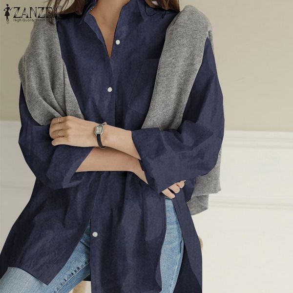 women autumn fashion blouse casual loose long sleeve shirt pockets solid vintage asymmetrical chemise plus size 5xl women's blouses &, White
women autumn fashion blouse casual loose long sleeve shirt pockets solid vintage asymmetrical chemise plus size 5xl women's blouses &, White