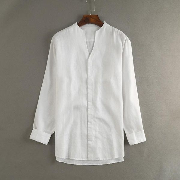 men's casual shirts spring summer men baggy linen long sleeve shirt open stitch male s-2xl white thin stand-up collar, White;black
men's casual shirts spring summer men baggy linen long sleeve shirt open stitch male s-2xl white thin stand-up collar, White;black
