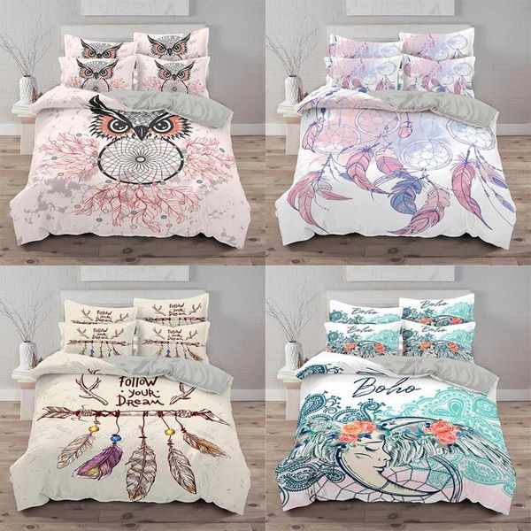 bedding sets dreamcatcher 3d print set size duvet cover feathers white comforter housse de couette bedclothes 2/3pcs gifts
bedding sets dreamcatcher 3d print set size duvet cover feathers white comforter housse de couette bedclothes 2/3pcs gifts