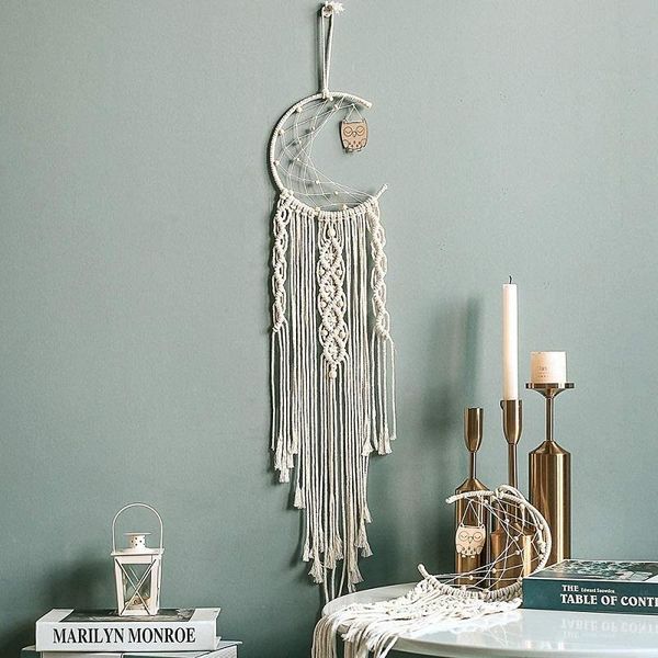 decorative objects & figurines moon dreamcatcher wall hanging tapestries bohemian decor handmade pendant bedroom wind chimes home decoration
decorative objects & figurines moon dreamcatcher wall hanging tapestries bohemian decor handmade pendant bedroom wind chimes home decoration