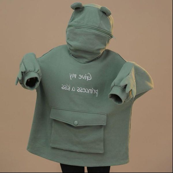 frog autumn thick loose women sweatshirt harajuku embroidery letters thicken pullover oversize, Black
frog autumn thick loose women sweatshirt harajuku embroidery letters thicken pullover oversize, Black