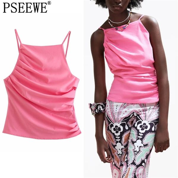 pink halter woman white crop women ruched strap sleeveless women's summer s backless tanks camis 210519
pink halter woman white crop women ruched strap sleeveless women's summer s backless tanks camis 210519