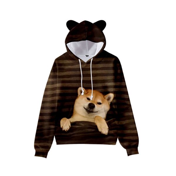 brown print cute boy girl clothes hooded 3d printed hooded sweater autumn early winter ears hooded pullover, Black
brown print cute boy girl clothes hooded 3d printed hooded sweater autumn early winter ears hooded pullover, Black