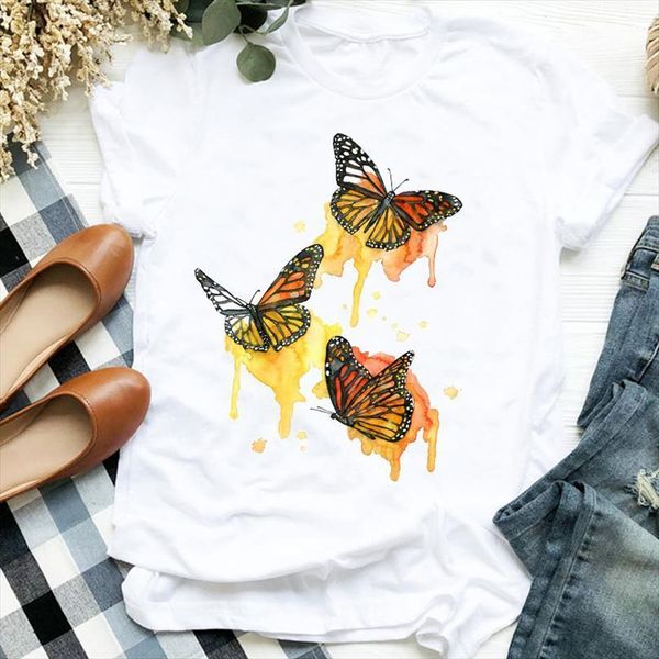 and women lady 90s watercolor men t shirts butterfly trend cartoon print fashion tee womens female clothes graphic, White;black
and women lady 90s watercolor men t shirts butterfly trend cartoon print fashion tee womens female clothes graphic, White;black