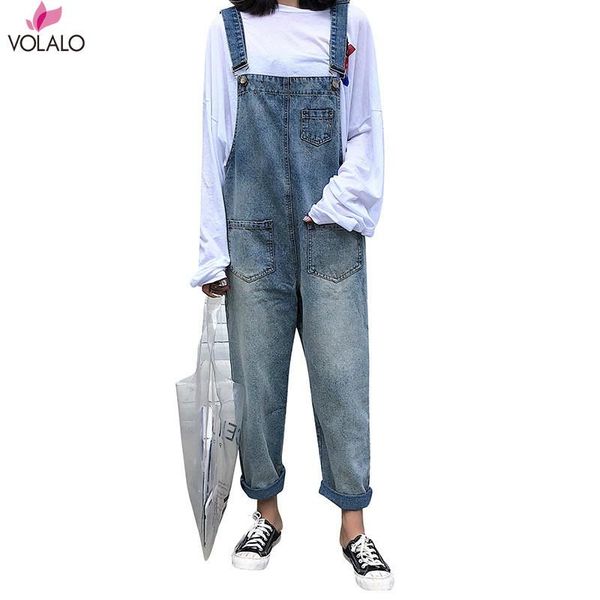 women's jumpsuits & rompers fashion women denim jumpsuit ladies spring loose jeans female casual plus size overall playsuit with pocket, Black;white
women's jumpsuits & rompers fashion women denim jumpsuit ladies spring loose jeans female casual plus size overall playsuit with pocket, Black;white
