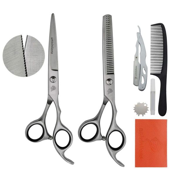 hair scissors univinlions 6" small teeth edge shears set barber accessories professional hairdressing kit for salon home barbers
hair scissors univinlions 6" small teeth edge shears set barber accessories professional hairdressing kit for salon home barbers