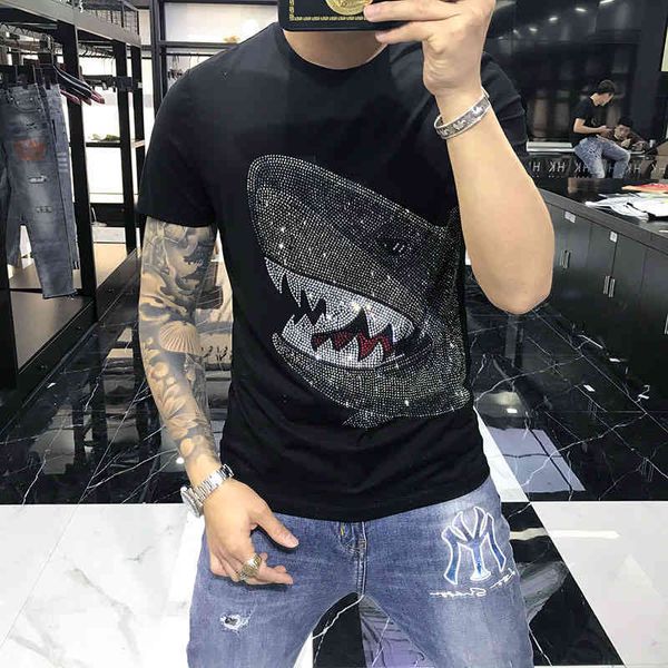 t shirts spring and summer men's diamond cotton o-neck t-shirt fitness short sleeve, White;black
t shirts spring and summer men's diamond cotton o-neck t-shirt fitness short sleeve, White;black