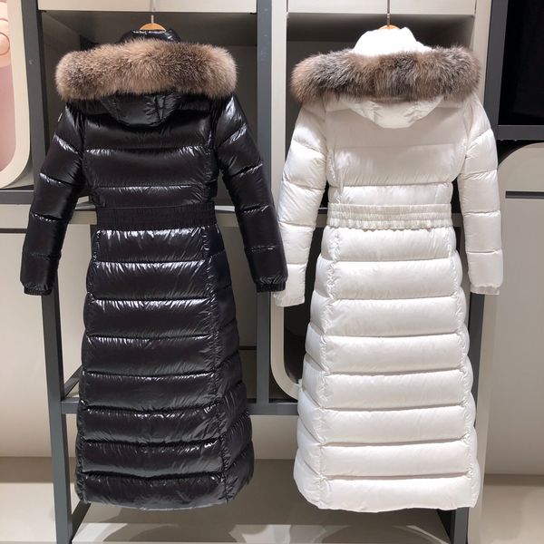 luxury france women's down jackets designer brand maya fashion slim and explosive super long over-the-knee fox fur collar coat, Black
luxury france women's down jackets designer brand maya fashion slim and explosive super long over-the-knee fox fur collar coat, Black