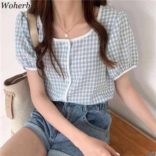 plaid blouse casual women short sleeve shirts summer korean office lady female fashion o neck eleagnt busas 210519, White
plaid blouse casual women short sleeve shirts summer korean office lady female fashion o neck eleagnt busas 210519, White